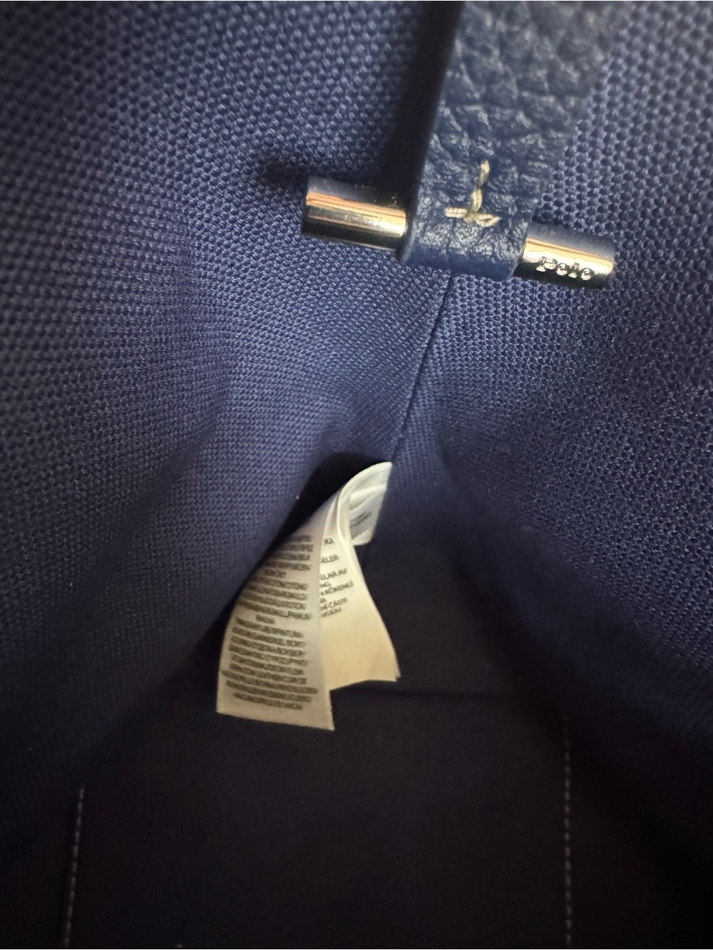 Polo by Ralph Lauren White & Navy Medium Play tote Bag - Picture 5 of 6